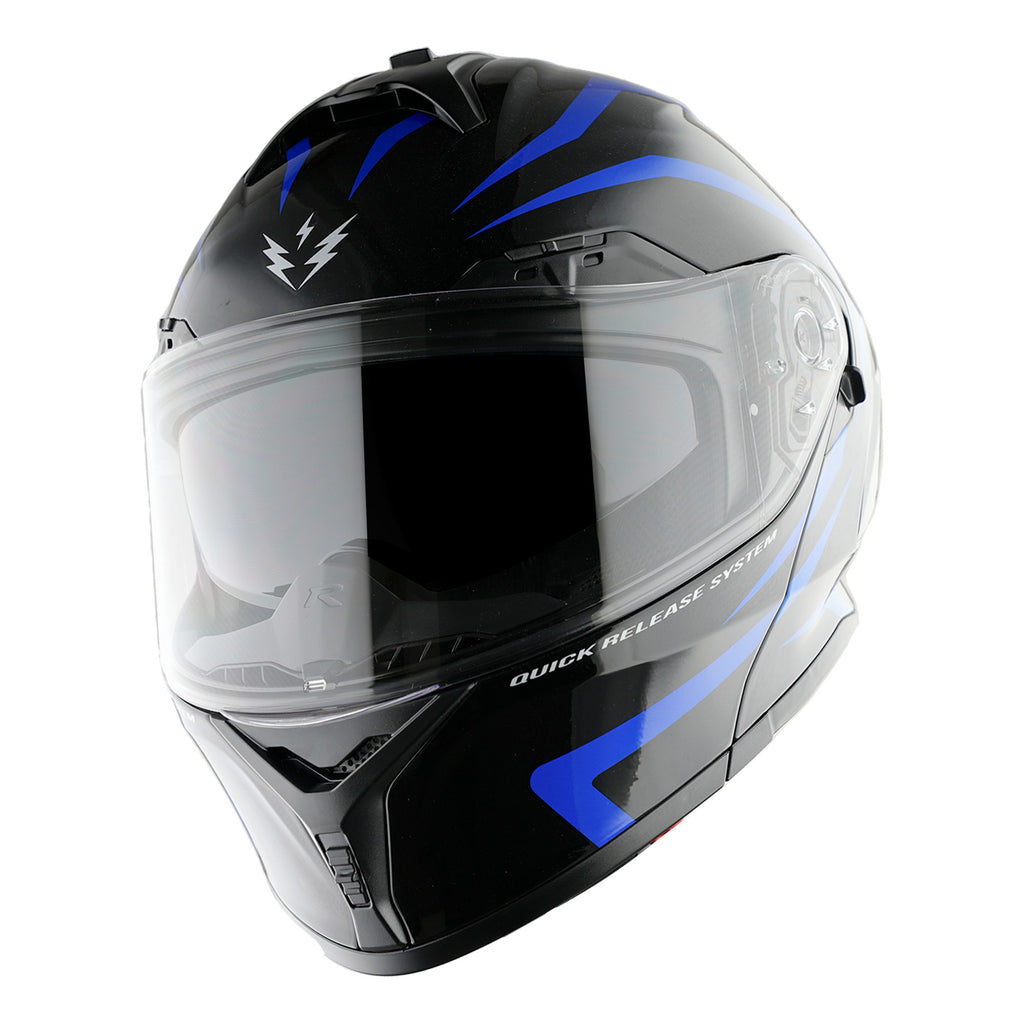1Storm New Motorcycle Bike Modular Full Face Helmet Dual Visor Sun