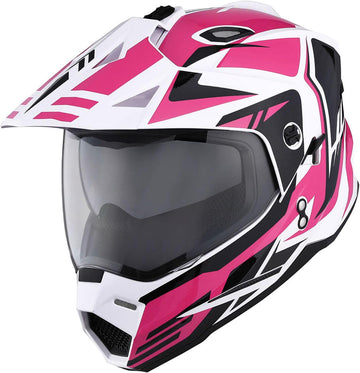 1Storm Youth Kids Dual Sport Dual Visor Motorcycle Motocross Off Road Full Face Helmet Youth_HF802