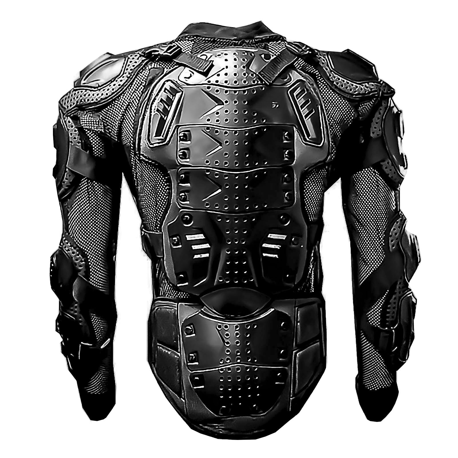 WOW Motorcycle Motocross Bike Guard Protector Adult Body Armor A1 Black