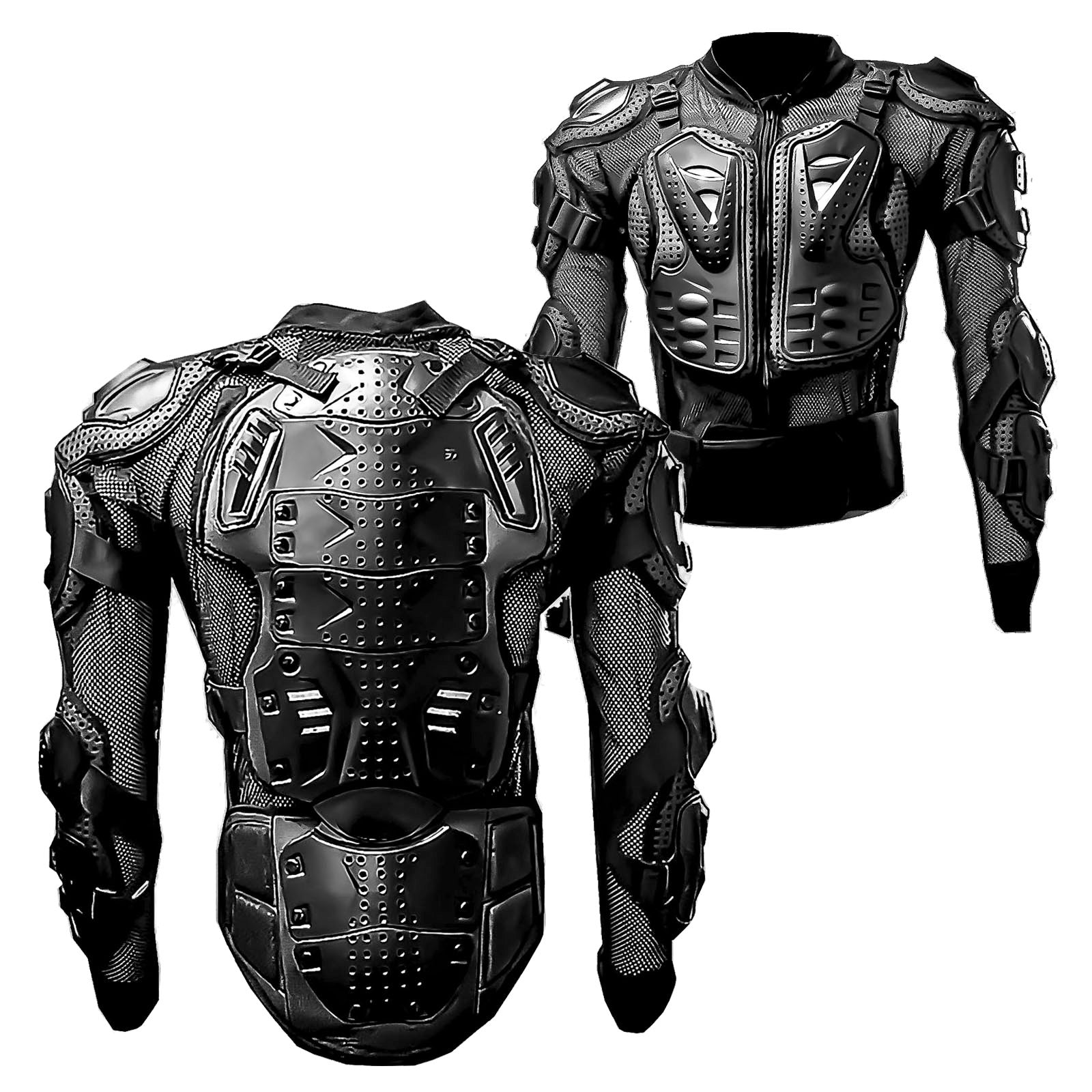 WOW Motorcycle Motocross Bike Guard Protector Adult Body Armor A1 Black