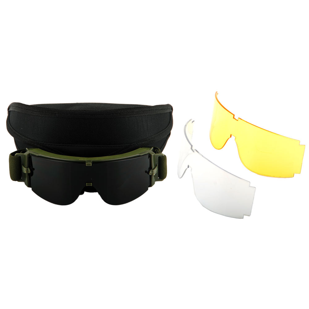 Motorcycle Goggles Scooter Mopeds Half Helmet Vintage Vespa Pilot Aviator Style + One Extra Black Lens and One Extra Yellow Lens, GK_X008