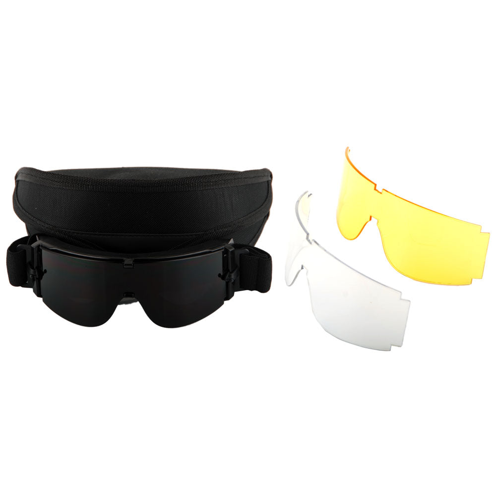 Motorcycle Goggles Scooter Mopeds Half Helmet Vintage Vespa Pilot Aviator Style + One Extra Black Lens and One Extra Yellow Lens, GK_X008