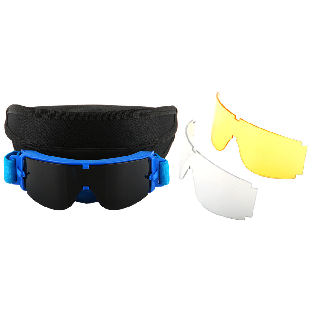 Motorcycle Goggles Scooter Mopeds Half Helmet Vintage Vespa Pilot Aviator Style + One Extra Black Lens and One Extra Yellow Lens, GK_X008