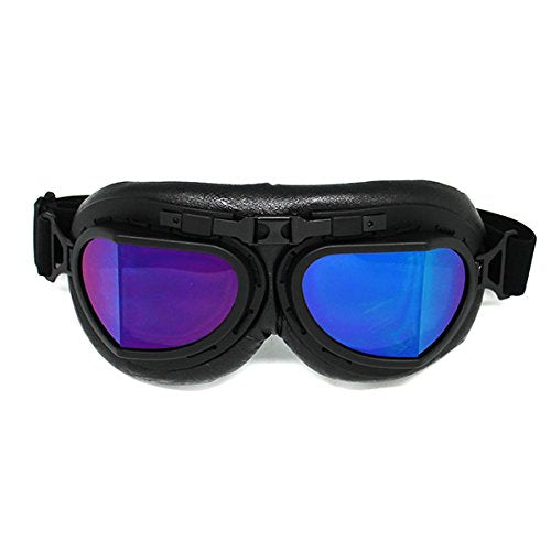 Motorcycle Goggles Scooter Mopeds Half Helmet Vintage Vespa Pilot Aviator Style: GK_T008