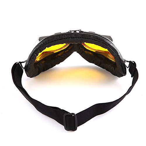Motorcycle Goggles Scooter Mopeds Half Helmet Vintage Vespa Pilot Aviator Style: GK_T008