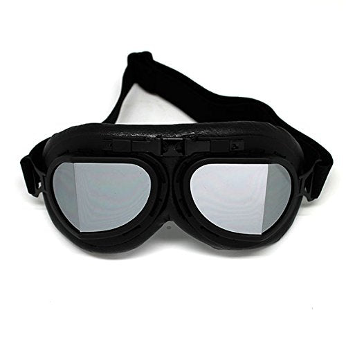 Motorcycle Goggles Scooter Mopeds Half Helmet Vintage Vespa Pilot Aviator Style: GK_T008