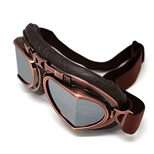 Motorcycle Goggles Scooter Mopeds Half Helmet Vintage Vespa Pilot Aviator Style: GK_T008