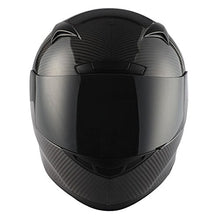 Genuine Carbon Fiber Motorcycle Street Bike Full Face Helmet Black, 3.2lb only: HG335C-Fiber