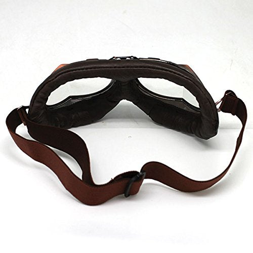 Motorcycle Goggles Scooter Mopeds Half Helmet Vintage Vespa Pilot Aviator Style: GK_T008