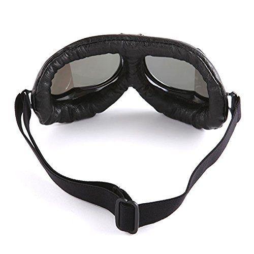 Motorcycle Goggles Scooter Mopeds Half Helmet Vintage Vespa Pilot Aviator Style: GK_T008