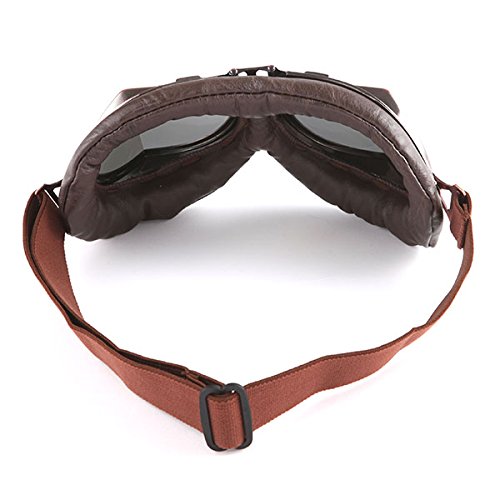 Motorcycle Goggles Scooter Mopeds Half Helmet Vintage Vespa Pilot Aviator Style: GK_T008