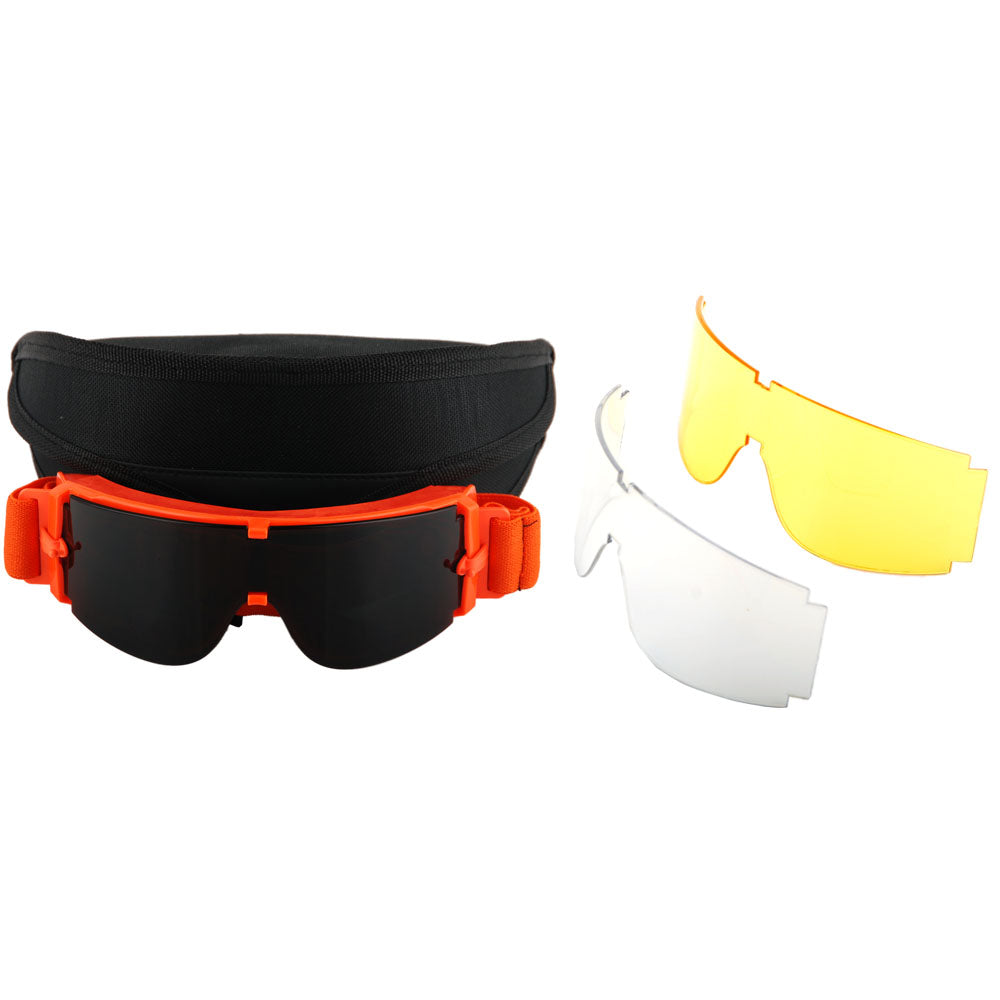 Motorcycle Goggles Scooter Mopeds Half Helmet Vintage Vespa Pilot Aviator Style + One Extra Black Lens and One Extra Yellow Lens, GK_X008