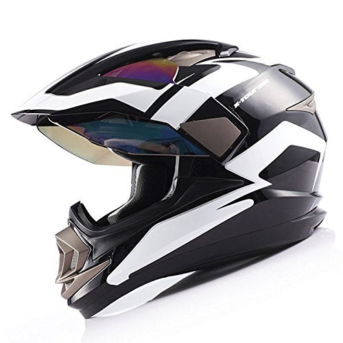 1Storm Dual Sport Helmet Motorcycle Full Face Motocross Off Road Bike: HGXP14A