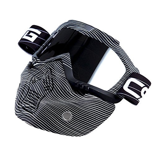 Motorcycle Goggles Mask, Detachable for Motocross Helmet Goggles use, Tactical Airsoft Goggles Mask: GK_T815-25