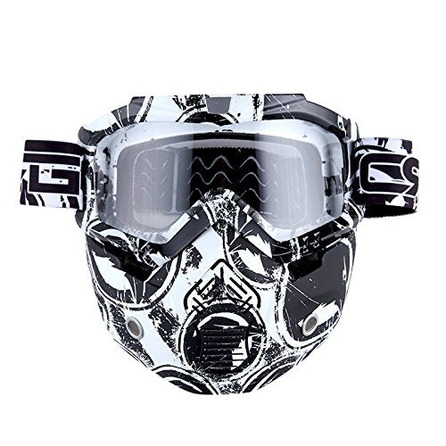 Motorcycle Goggles Mask, Detachable for Motocross Helmet Goggles use, Tactical Airsoft Goggles Mask: GK_T815-25