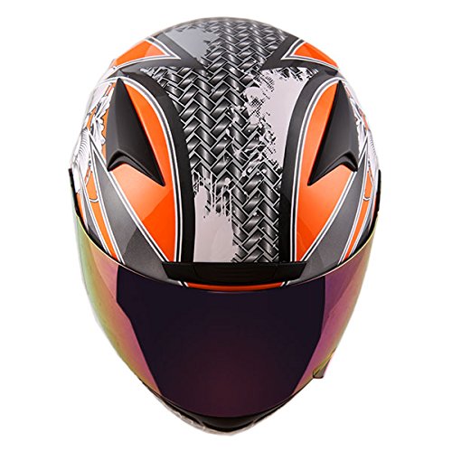 1STORM MOTORCYCLE BIKE FULL FACE HELMET BOOSTER: HG335ABS