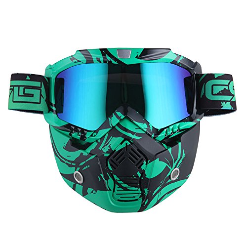 Motorcycle Goggles Mask, Detachable for Motocross Helmet Goggles use, Tactical Airsoft Goggles Mask: GK_T815-25