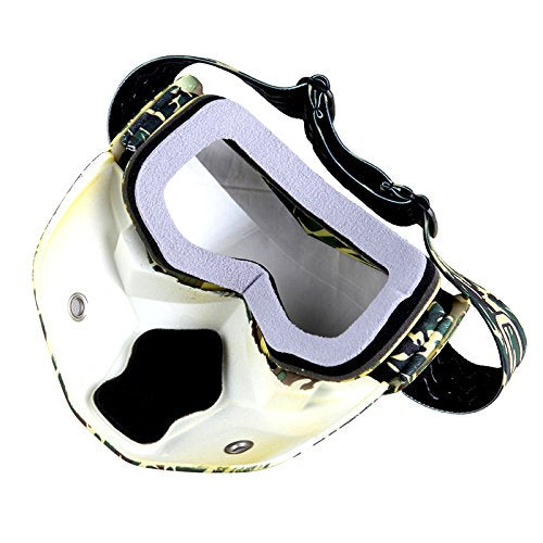 Motorcycle Goggles Mask, Detachable for Motocross Helmet Goggles use, Tactical Airsoft Goggles Mask: GK_T815-25