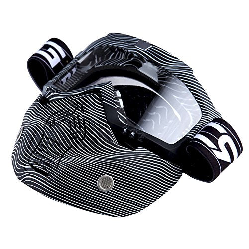 Motorcycle Goggles Mask, Detachable for Motocross Helmet Goggles use, Tactical Airsoft Goggles Mask: GK_T815-25
