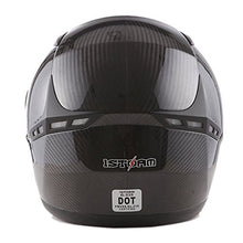 Genuine Carbon Fiber Motorcycle Street Bike Full Face Helmet Black, 3.2lb only: HG335C-Fiber