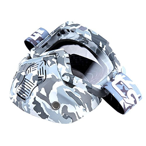 Motorcycle Goggles Mask, Detachable for Motocross Helmet Goggles use, Tactical Airsoft Goggles Mask: GK_T815-25