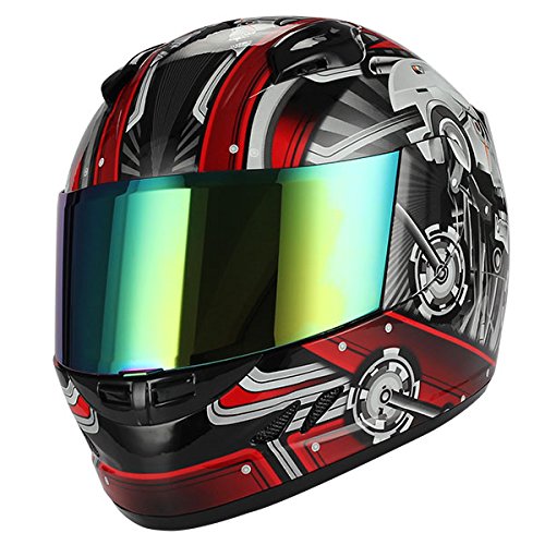 1STORM MOTORCYCLE BIKE FULL FACE CLOSE OUT HELMET MECHANIC: HJDJ11CLS