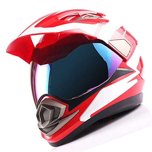 1Storm Dual Sport Helmet Motorcycle Full Face Motocross Off Road Bike: HGXP14A