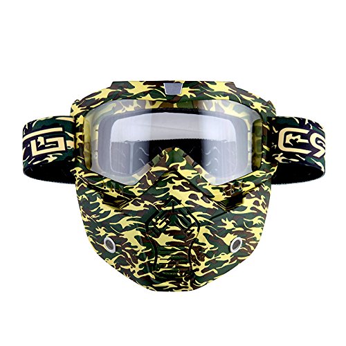 Motorcycle Goggles Mask, Detachable for Motocross Helmet Goggles use, Tactical Airsoft Goggles Mask: GK_T815-25