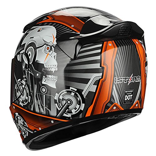 1STORM MOTORCYCLE FULL FACE HELMET MECHANIC: HJDJ11