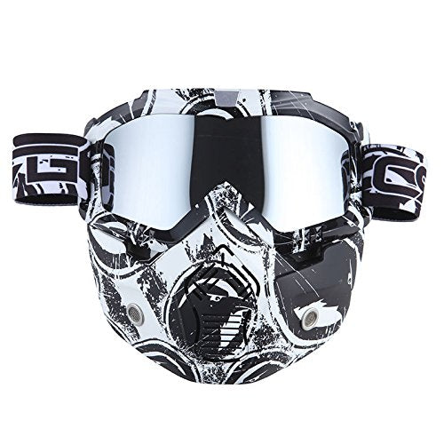 Motorcycle Goggles Mask, Detachable for Motocross Helmet Goggles use, Tactical Airsoft Goggles Mask: GK_T815-25