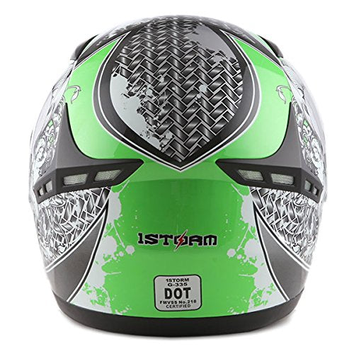 1STORM MOTORCYCLE FULL FACE HELMET BIKE BOOSTER HG335CLS