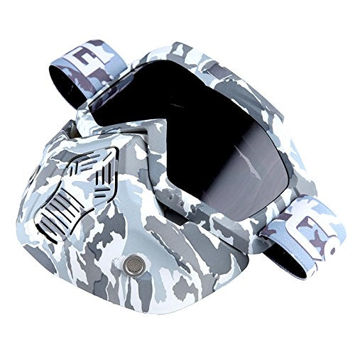 Motorcycle Goggles Mask, Detachable for Motocross Helmet Goggles use, Tactical Airsoft Goggles Mask: GK_T815-25