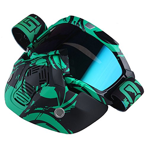 Motorcycle Goggles Mask, Detachable for Motocross Helmet Goggles use, Tactical Airsoft Goggles Mask: GK_T815-25