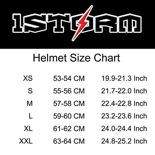 1STORM MOTORCYCLE FULL FACE HELMET BIKE BOOSTER HG335CLS