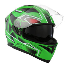 1Storm Motorcycle Dual Visor Full Face Helmet Panther: HJK316clear
