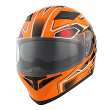 1Storm Motorcycle Dual Visor Full Face Helmet Panther: HJK316clear
