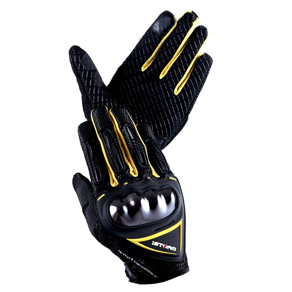 1Storm Motocross Motorcycle Gloves BMX MX Bike Bicycle Cycling Hard Reinforced Knuckle Touch Screen: GLV_MC44