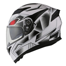 1Storm Motorcycle Dual Visor Full Face Helmet Panther: HJK316clear