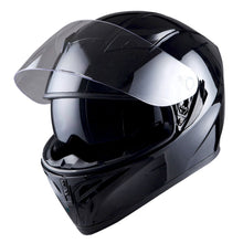1Storm Motorcycle Dual Visor Full Face Helmet Panther: HJK316clear