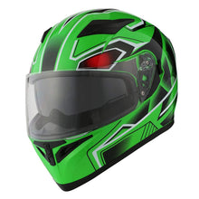 1Storm Motorcycle Dual Visor Full Face Helmet Panther: HJK316clear