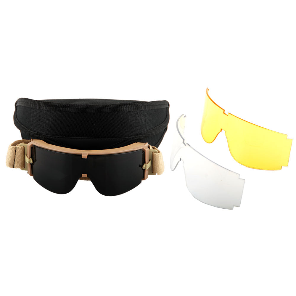 Motorcycle Goggles Scooter Mopeds Half Helmet Vintage Vespa Pilot Aviator Style + One Extra Black Lens and One Extra Yellow Lens, GK_X008