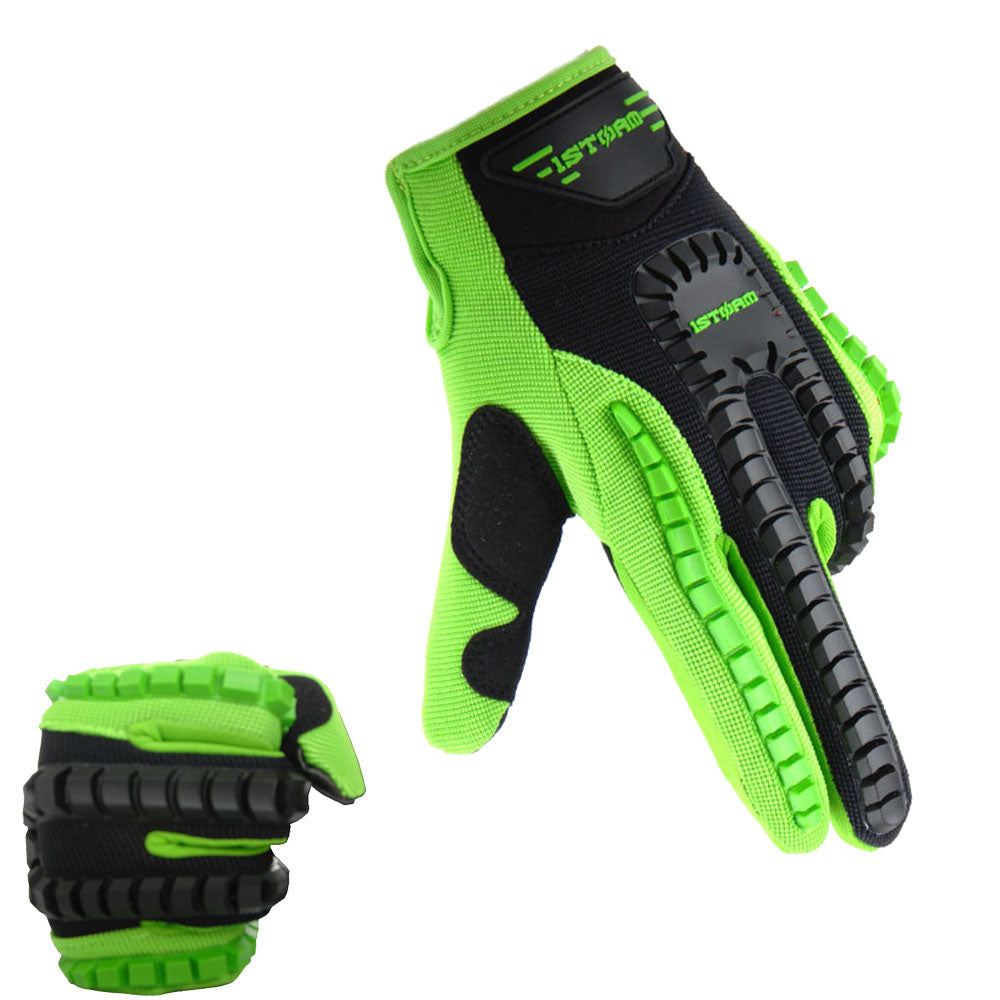 1Storm Adult Motocross Gloves Motorcycle BMX MX ATV Dirt Bike Bicycle Skeleton Cycling Gloves GLV_CB12