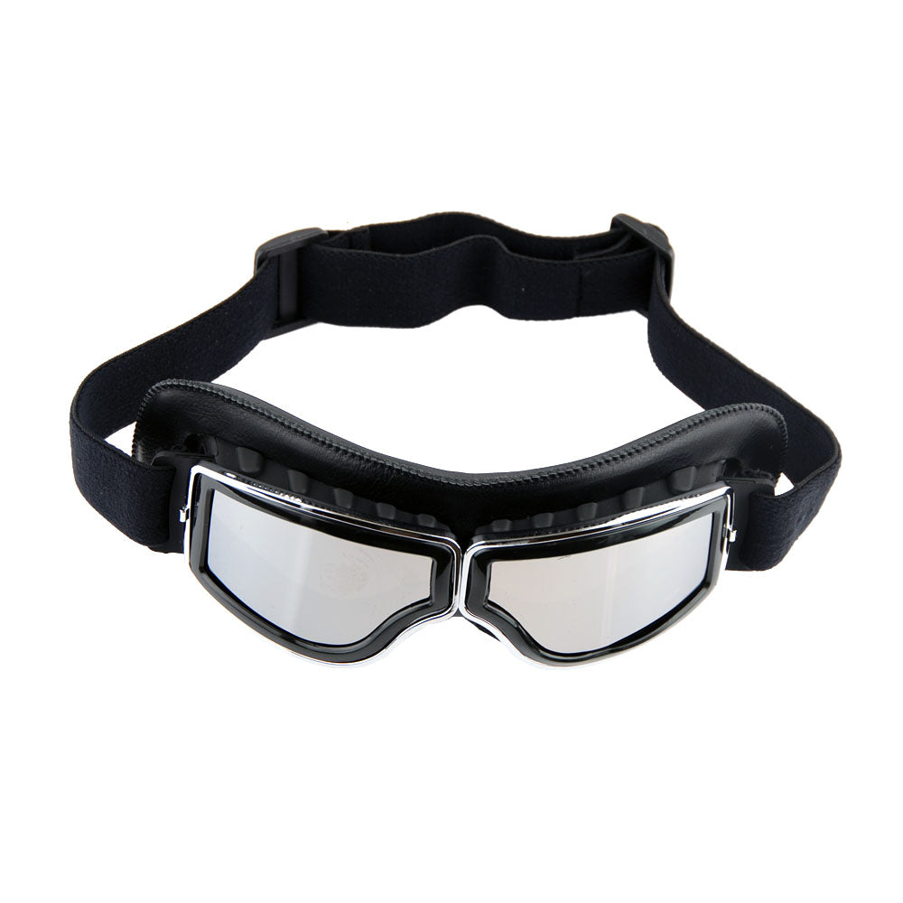 Motorcycle Goggles Scooter Mopeds Half Helmet Vintage Vespa Pilot Aviator Style, GK_631