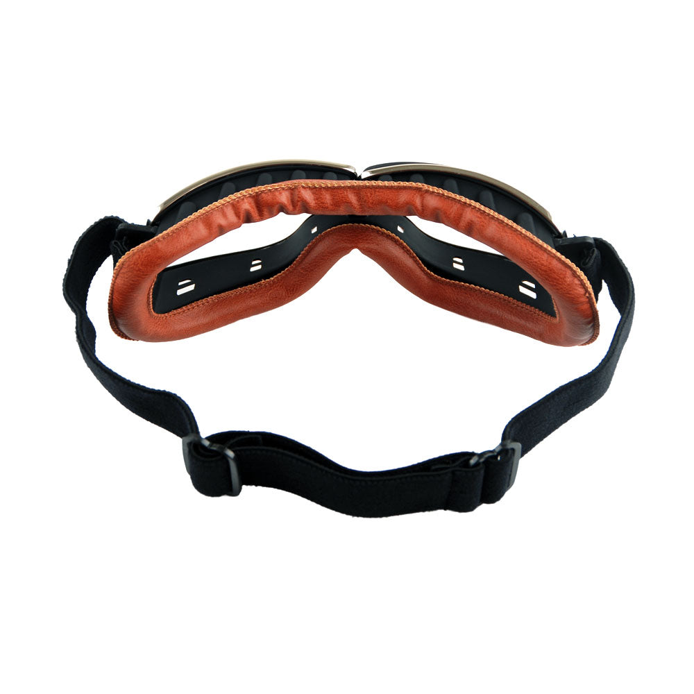 Motorcycle Goggles Scooter Mopeds Half Helmet Vintage Vespa Pilot Aviator Style, GK_631