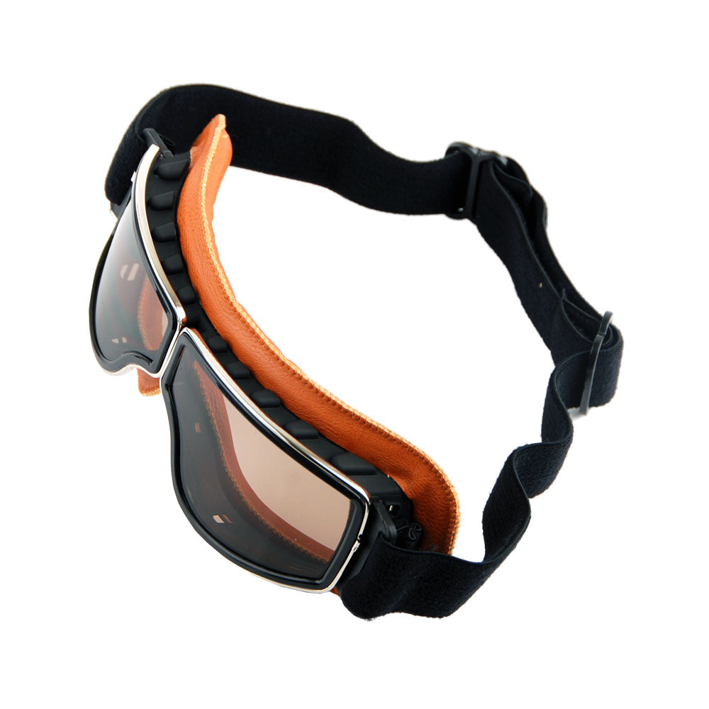 Motorcycle Goggles Scooter Mopeds Half Helmet Vintage Vespa Pilot Aviator Style, GK_631