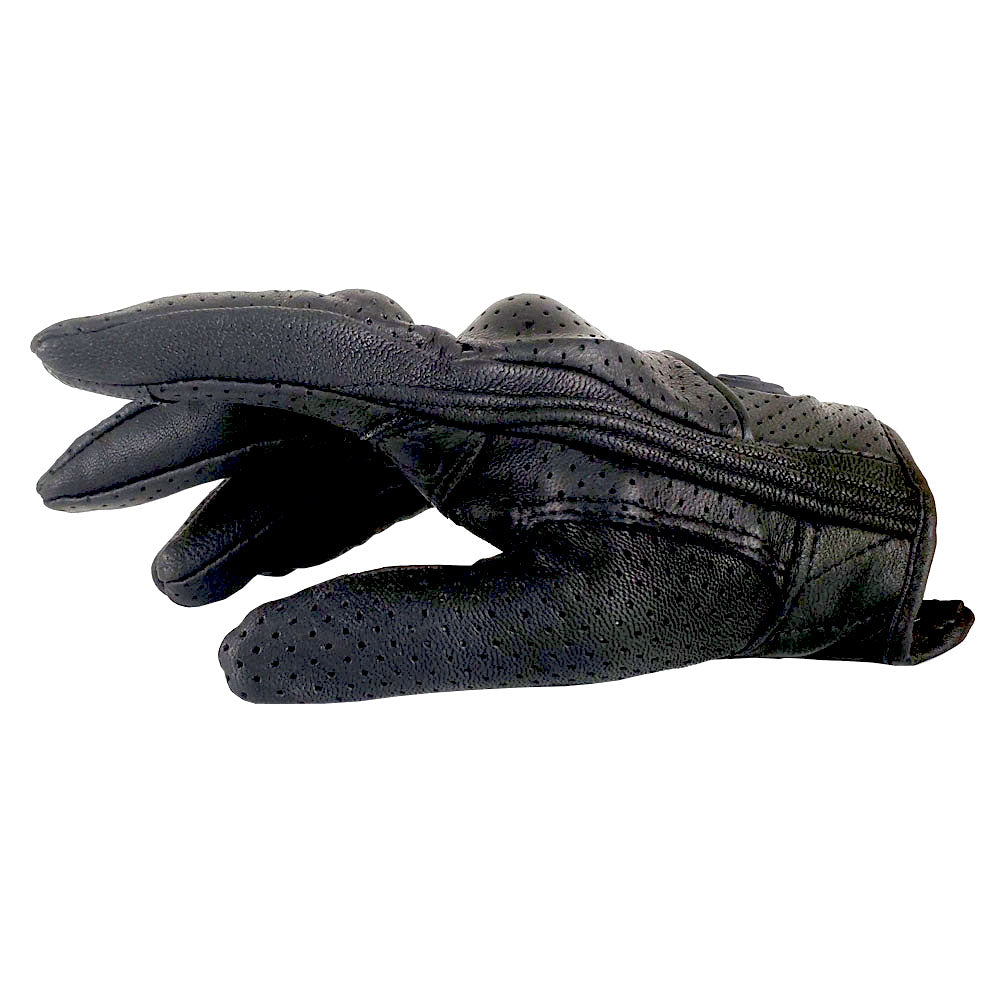 Martian Motocross Motorcycle Goat Leather Gloves BMX MX Bike Bicycle Cycling Hard Reinforced Knuckle Touch Screen Black: GLV_Martian