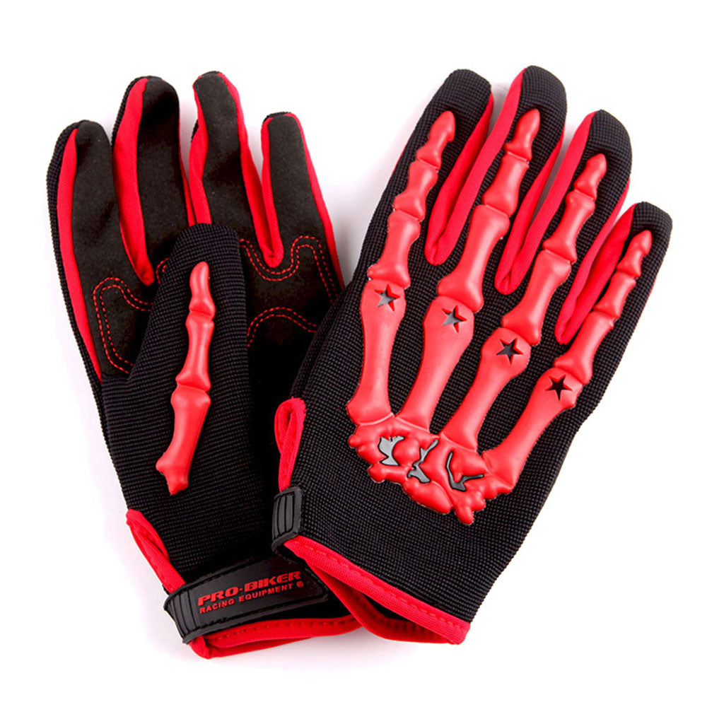Youth Motocross Gloves Motorcycle BMX MX ATV Dirt Bike Bicycle Skeleton Cycling Kids Gloves: GLV_CE04(Youth)
