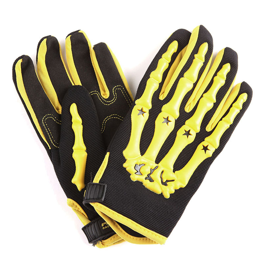 Youth Motocross Gloves Motorcycle BMX MX ATV Dirt Bike Bicycle Skeleton Cycling Kids Gloves: GLV_CE04(Youth)