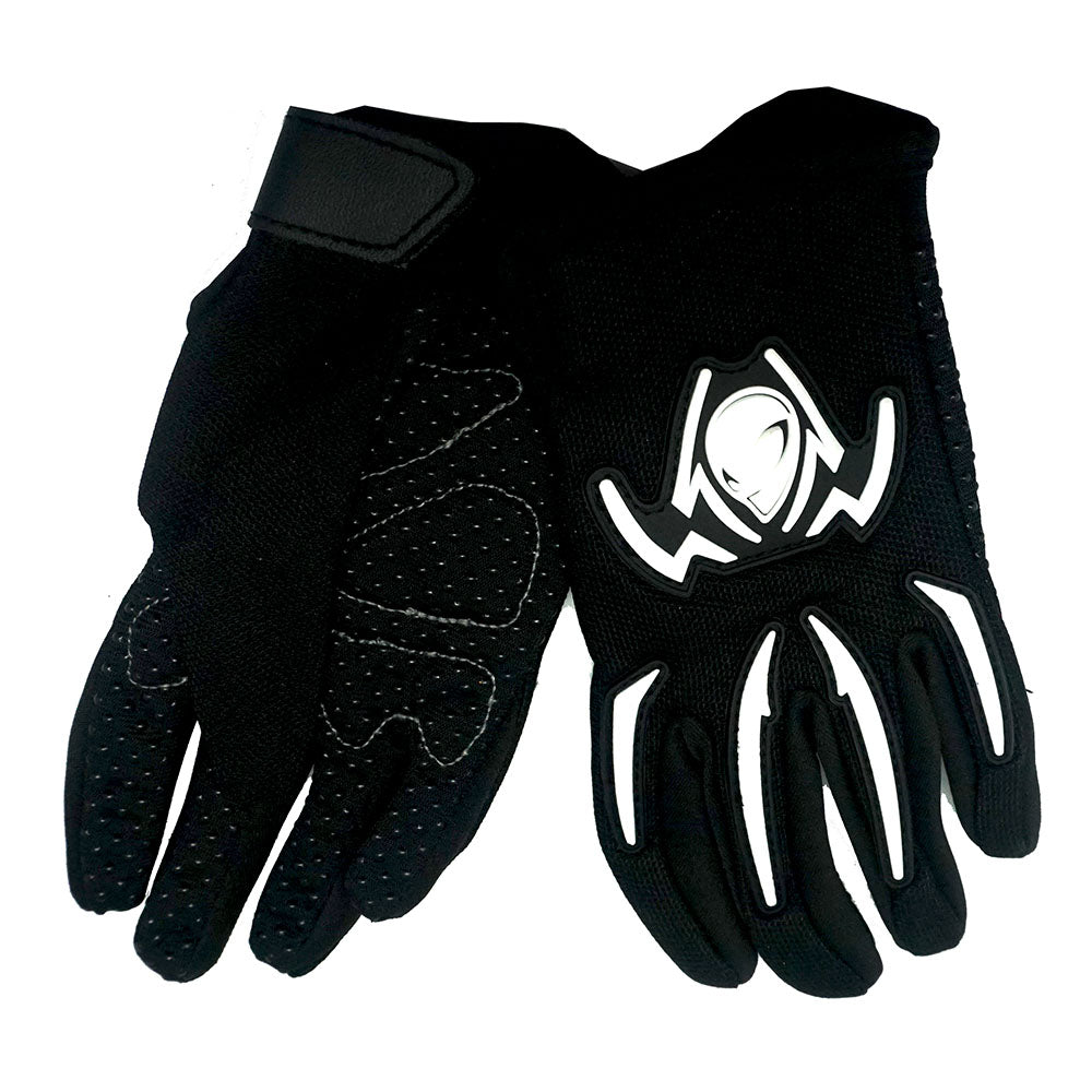 WOW Youth Motocross Helmet HJOY BMX MX ATV Dirt Bike Helmet Spider Web + Goggles + Martian Spider Glove Youth Bundle
