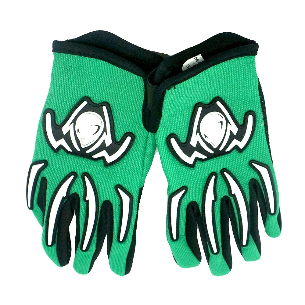 WOW Youth Kids Motocross BMX MX ATV Dirt Bike Helmet HJOY Dragon + Goggles + MG Youth Glove Bundle